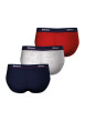 Thumbnail Lot de 3 slips en coton multicolores unis avec une coupe fermée - Image 2
