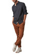 Thumbnail Chemise manches longues noire à coupe droite et à imprimés géométriques - Image 4