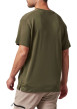 Thumbnail T-shirt kaki uni coupe oversize à col rond et avec une petite poche - Image 2