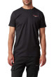 Thumbnail T-shirt noir à imprimé tête de chien à col rond et à manches courtes