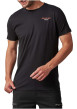 Thumbnail T-shirt noir à imprimé tête de chien à col rond et à manches courtes - Image 3