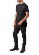 Thumbnail T-shirt noir à imprimé tête de chien à col rond et à manches courtes - Image 6