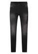Thumbnail Jean Daxko en coton anthracite tacheté à coupe slim avec logos de la marque