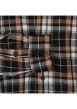 Thumbnail Chemise droite à carreaux avec poche, col français et manches longues - Image 3