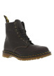Thumbnail Bottines en cuir olive rembourrées à talon plat et à lacets ronds - Image 3