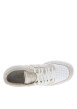 Thumbnail Baskets tennis blanches et beiges à talon plat avec logos et lacets blancs - Image 4