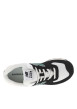 Thumbnail Baskets running noires à talon plat et à lacets plats avec patch de la marque - Image 4