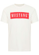 Thumbnail T-shirt Austin en coton blanc à coupe droite avec col rond et logo rouge imprimé