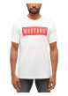 Thumbnail T-shirt Austin en coton blanc à coupe droite avec col rond et logo rouge imprimé - Image 4