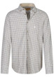 Thumbnail Chemise en coton écrue à imprimé tartan avec un col américain