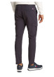 Thumbnail Cargo en coton biologique noir uni avec une coupe slim et poches à rabats - Image 5