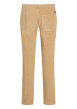 Thumbnail Chino en coton mélangé camel uni en velours côtelé avec une coupe slim - Image 2