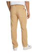 Thumbnail Chino en coton mélangé camel uni en velours côtelé avec une coupe slim - Image 3