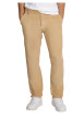 Thumbnail Chino en coton mélangé camel uni en velours côtelé avec une coupe slim - Image 5
