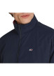 Thumbnail Blouson marine uni à coupe droite, col montant zippé et logo brodé - Image 3