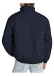 Thumbnail Blouson marine uni à coupe droite, col montant zippé et logo brodé - Image 5