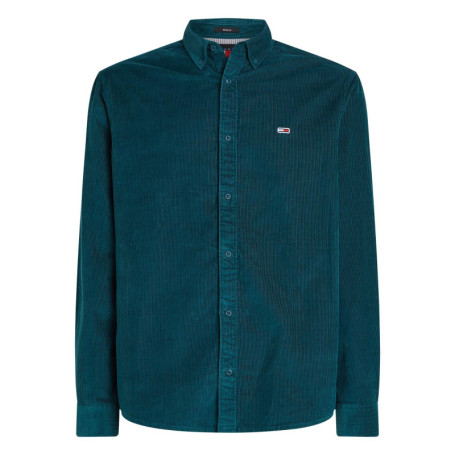 Chemise en coton biologique sapin unie avec une...