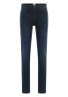 Thumbnail Jean Frisco skinny en coton bleu indigo délavé et une taille mi-haute L32