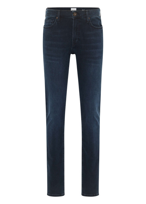 Jean Frisco skinny en coton bleu indigo délavé et une taille mi-haute L32