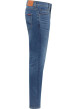 Thumbnail Jean bleu stone délavé avec une coupe slim et une taille basse - Image 3