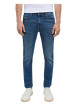 Thumbnail Jean bleu stone délavé avec une coupe slim et une taille basse - Image 4