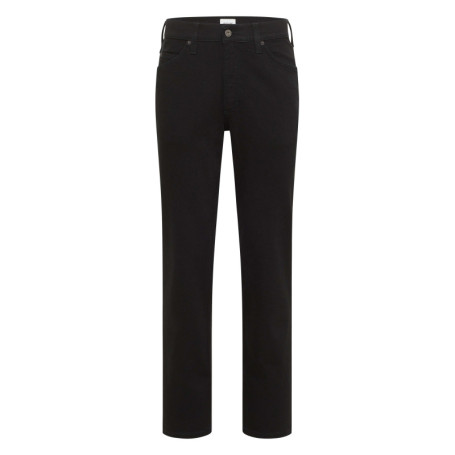 Jean en coton noir uni avec une coupe regular...