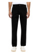 Thumbnail Jean en coton noir uni avec une coupe regular fit et une taille mi-haute - Image 5