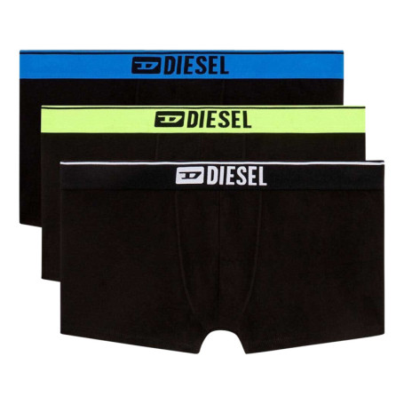 Lot de 3 boxers classiques en coton noirs unis...