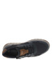 Thumbnail Sneakers marine à talon plat et à lacets plats marine et zip latéral - Image 4