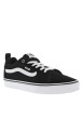 Thumbnail Sneakers noires et blanches à talon plat avec lacets plats et logo - Image 3