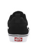 Thumbnail Sneakers noires et blanches à talon plat avec lacets plats et logo - Image 6