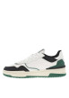 Thumbnail Sneakers blanches et vertes à semelle plate avec lacets plats et logos embossés - Image 2