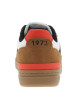Thumbnail Sneakers multicolores à semelle plate avec empiècements camel et lacets verts - Image 6