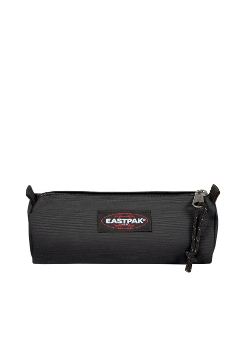 Trousse noire unie avec étiquette de la marque...