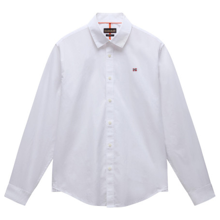 Chemise en coton blanche unie avec une coupe...