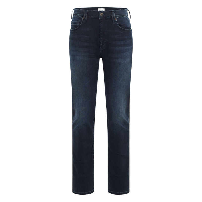 Mustang - Jean En Coton Bleu Indigo Délavé Avec Une Taille Mi-haute Et Une Coupe Slim - Bleu Indigo Mustang - Jean En Coton Bleu Indigo Délavé Avec Une Taille Mi-haute Et Une Coupe Slim - Bleu Indigo