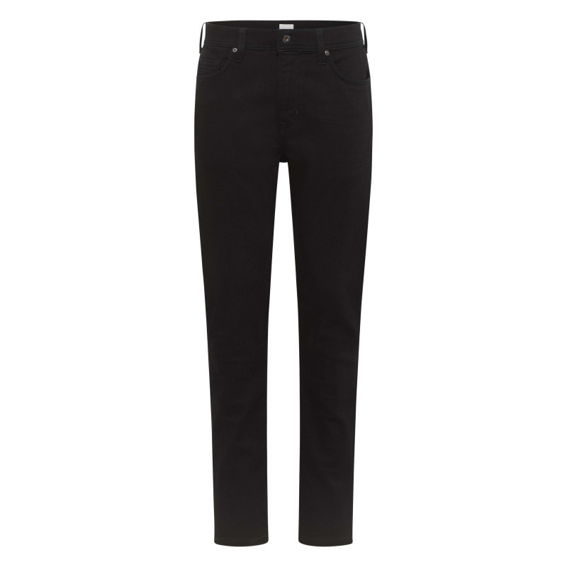 Mustang - Jean En Coton Noir Uni Avec Une Coupe Slim Et Une Taille Mi-haute - Noir Mustang - Jean En Coton Noir Uni Avec Une Coupe Slim Et Une Taille Mi-haute - Noir