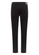 Thumbnail Jean en coton noir uni avec une coupe slim et une taille mi-haute - Image 2