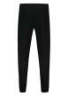 Thumbnail Jogging en coton noir uni avec une coupe slim et bandes blanches - Image 2