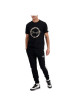 Thumbnail Jogging en coton noir uni avec une coupe slim et bandes blanches - Image 4