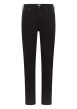 Thumbnail Jean en coton noir uni avec une coupe slim et une taille mi-haute