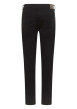 Thumbnail Jean en coton noir uni avec une coupe slim et une taille mi-haute - Image 2