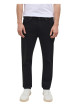 Thumbnail Jean en coton noir uni avec une coupe slim et une taille mi-haute - Image 4