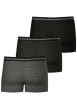 Thumbnail Lot de 3 boxers classiques en coton noirs imprimés à taille élastiquée - Image 2