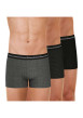 Thumbnail Lot de 3 boxers classiques en coton noirs imprimés à taille élastiquée - Image 4