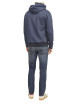 Thumbnail Jean en coton biologique bleu indigo délavé aux cuisses à coupe regular fit - Image 5