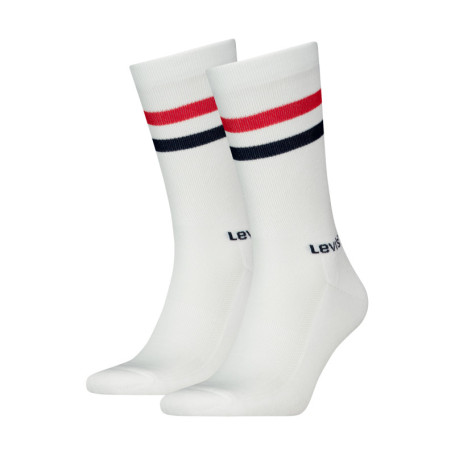 Chaussettes hautes en coton mélangé blanches...