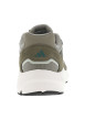 Thumbnail Baskets running kaki à talon plat et à lacets ronds avec logo vert - Image 6