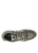 Thumbnail Baskets running kaki à talon plat et à lacets ronds avec logo vert - Image 4