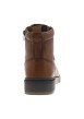 Thumbnail Bottines en cuir cognac à talon plat et à lacets plats et zip latéral - Image 6